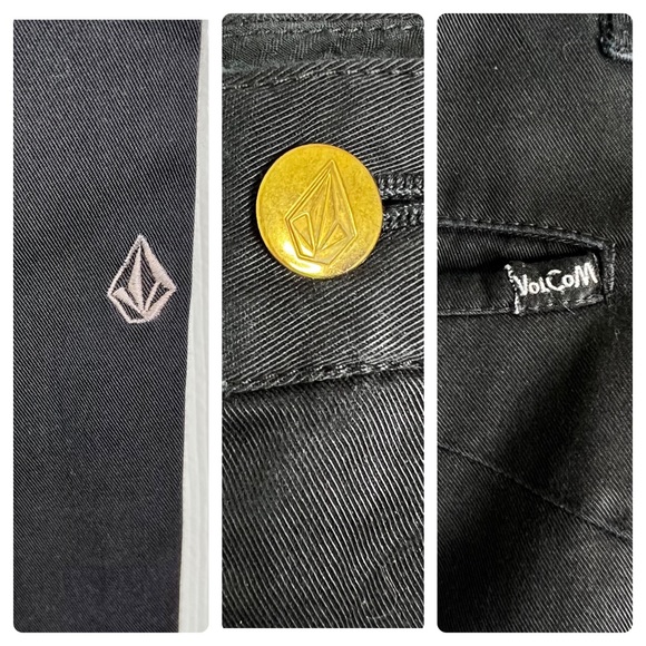 Volcom Friggin Slim Chino Pants x Pacsun in Black Men’s Sz 31 - Picture 6 of 12